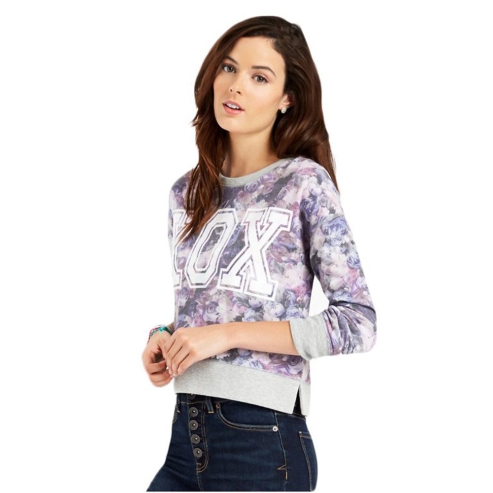 Aeropostale Floral XOX Graphic Sweatshirt